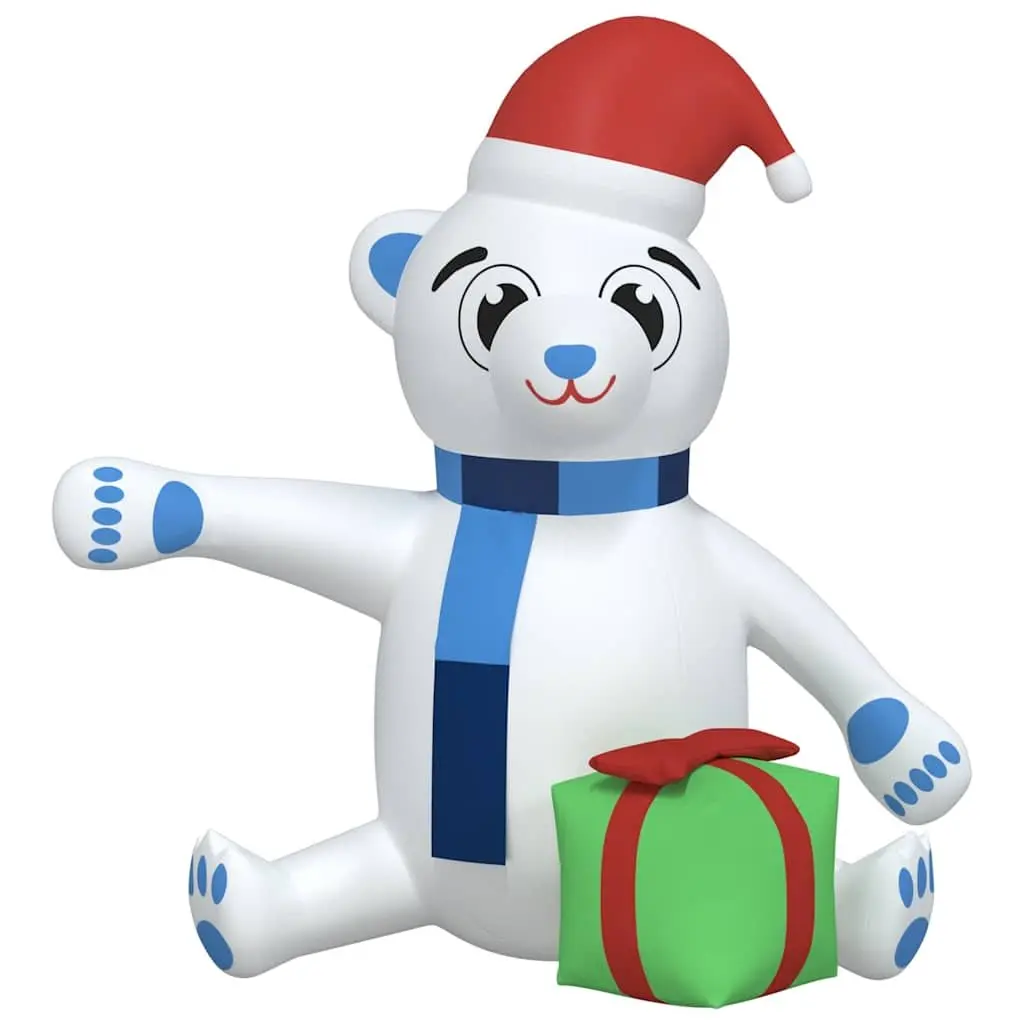Inflatable Teddy Bear Decoration LED 180cm Outdoor Holiday Oxford Fabric