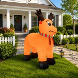 Outdoor Christmas Inflatable Reindeer with Lights