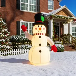 Inflatable 240cm Snowman Decoration for Easy Holiday Cheer