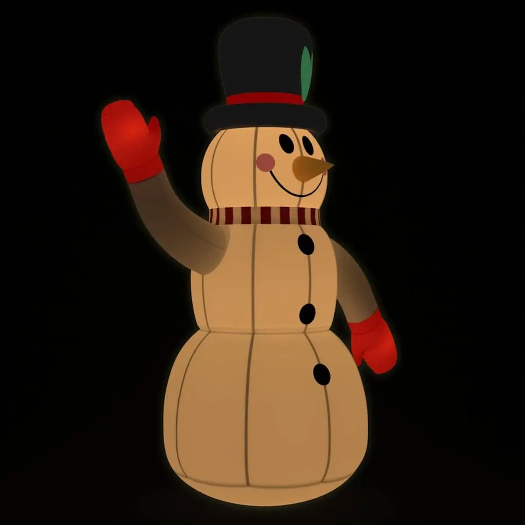 Inflatable 240cm Snowman Decoration for Easy Holiday Cheer