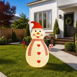 Practical 250 cm Inflatable Snowman for Christmas Decor