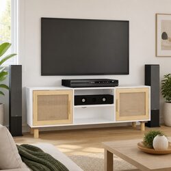 Versatile White TV Cabinet 105x30x40 cm for Any Home