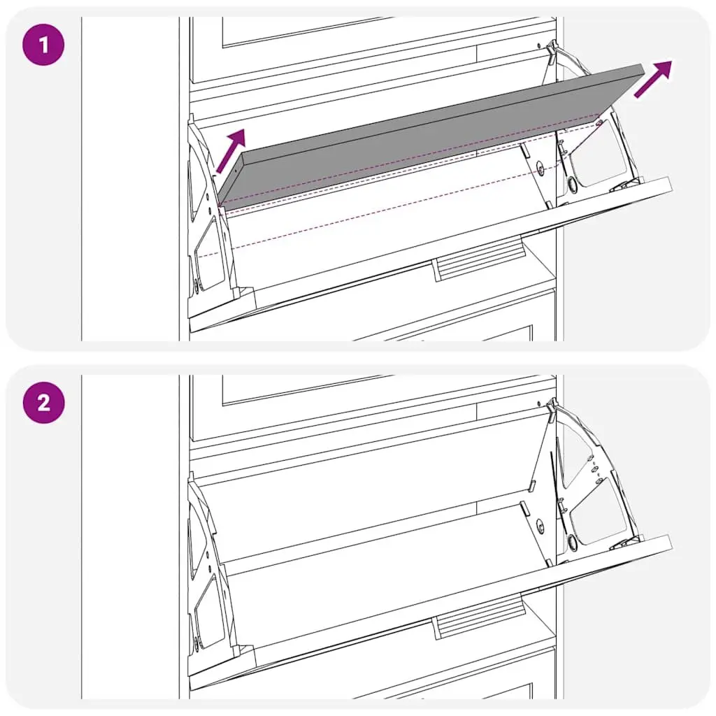 Shoe Cabinet for Hallways and Entryways