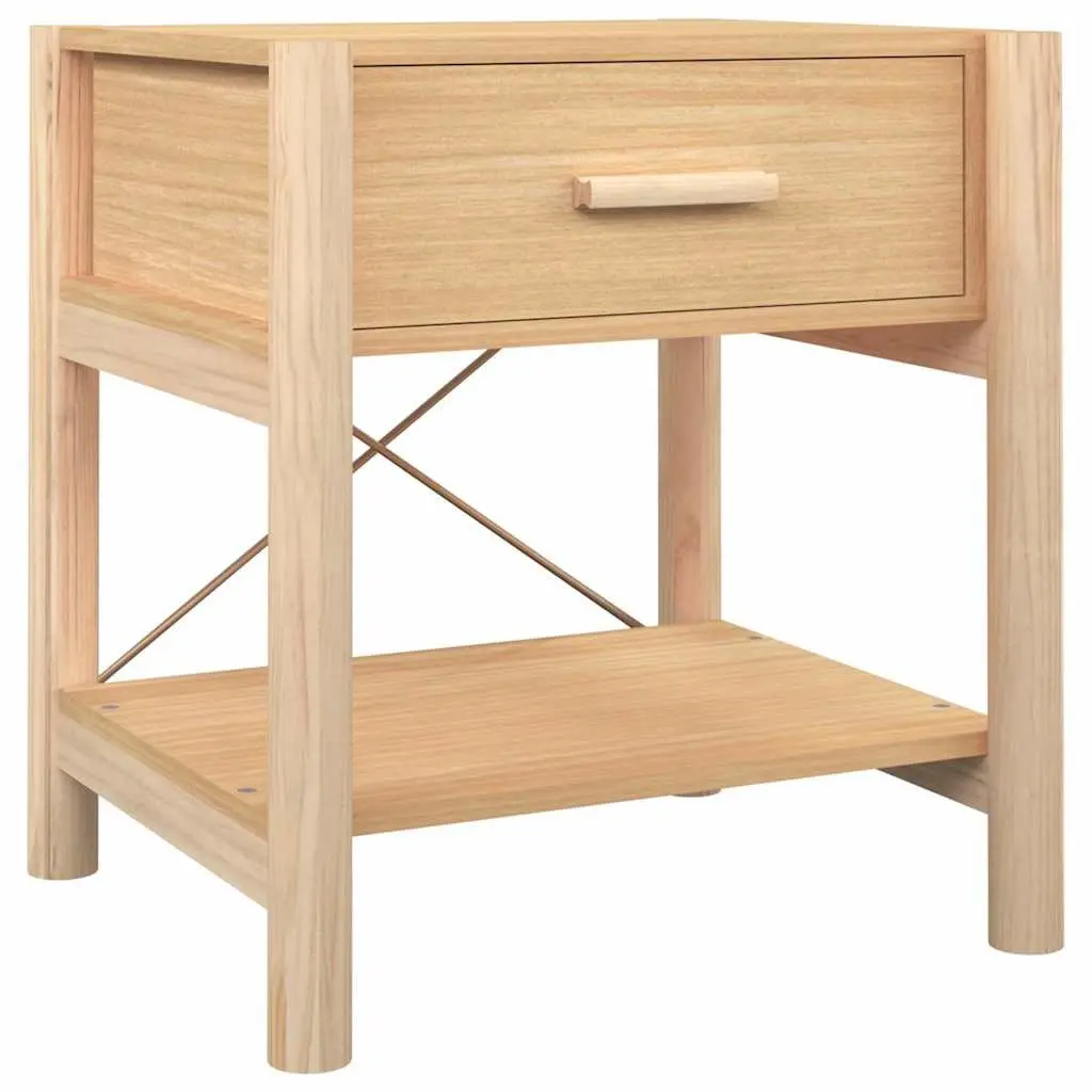 Bedside Tables Engineered Wood 42 x 38 x 45 cm Brown 2 Piece Nightstand Cabinet Storage Furniture