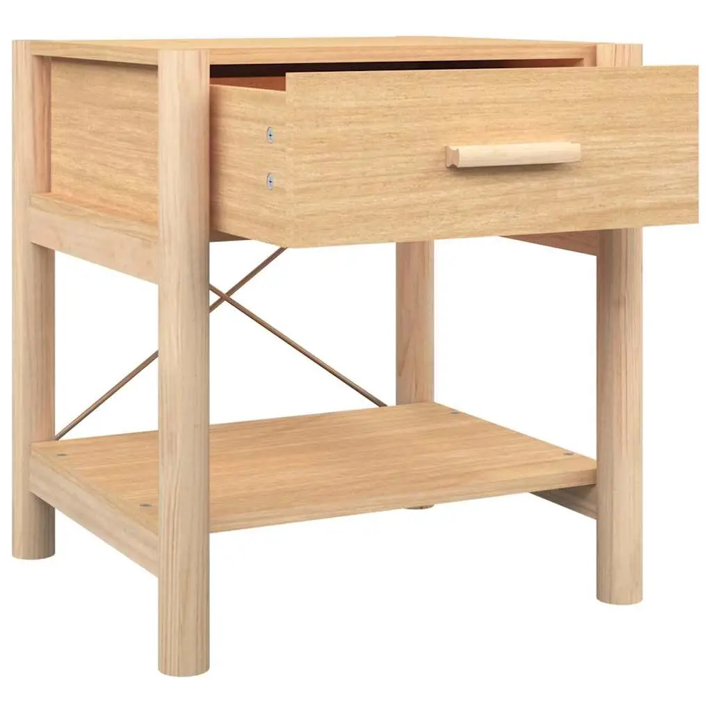 Bedside Tables Engineered Wood 42 x 38 x 45 cm Brown 2 Piece Nightstand Cabinet Storage Furniture