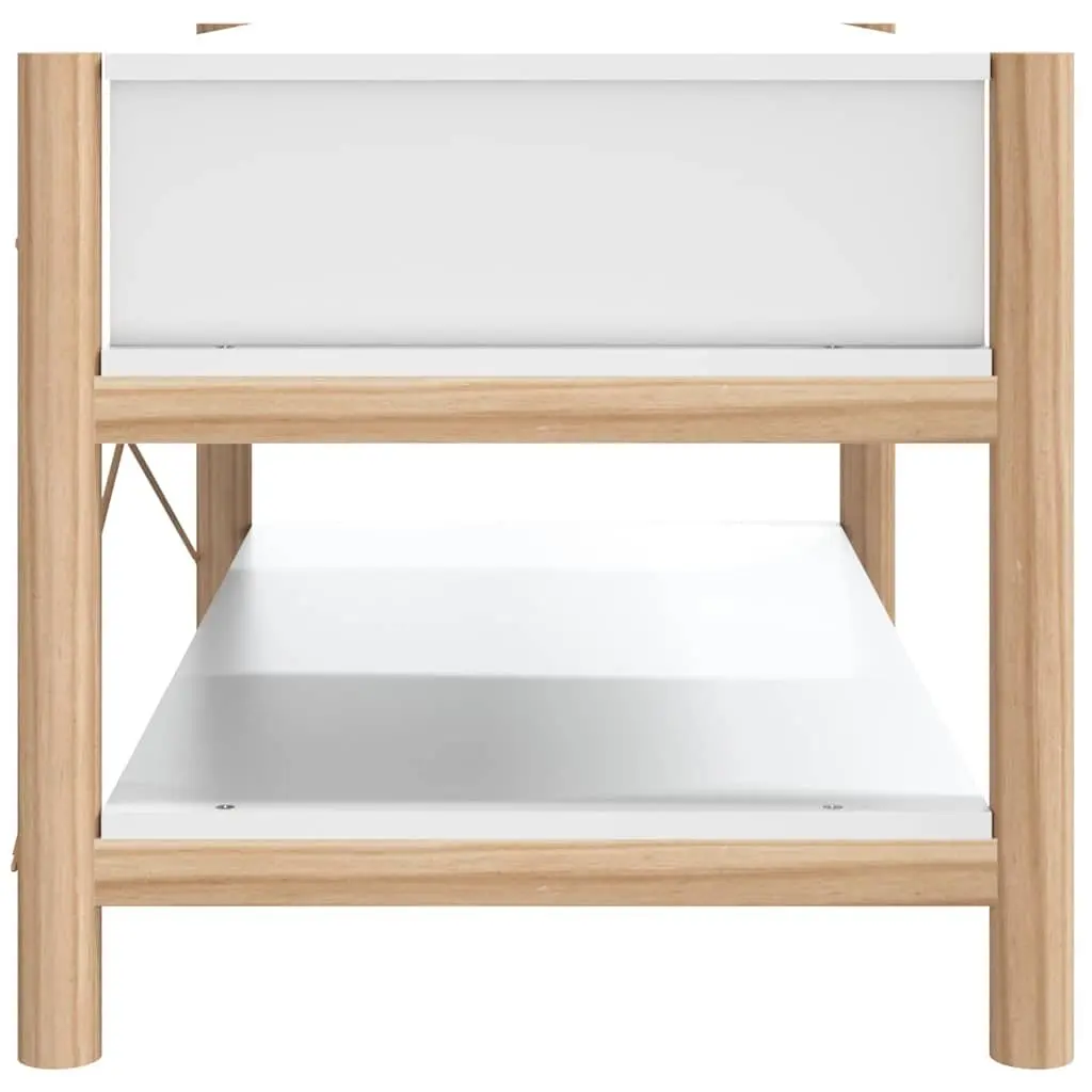 White Coffee Table with Ample Storage