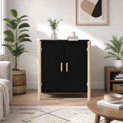 Versatile Black Sideboard for Home Organization