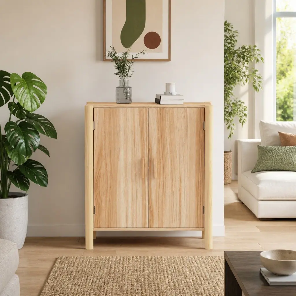 Storage Cabinet Sideboard Brown Engineered Wood 70 cm x 62 cm x 38 cm Home Furniture