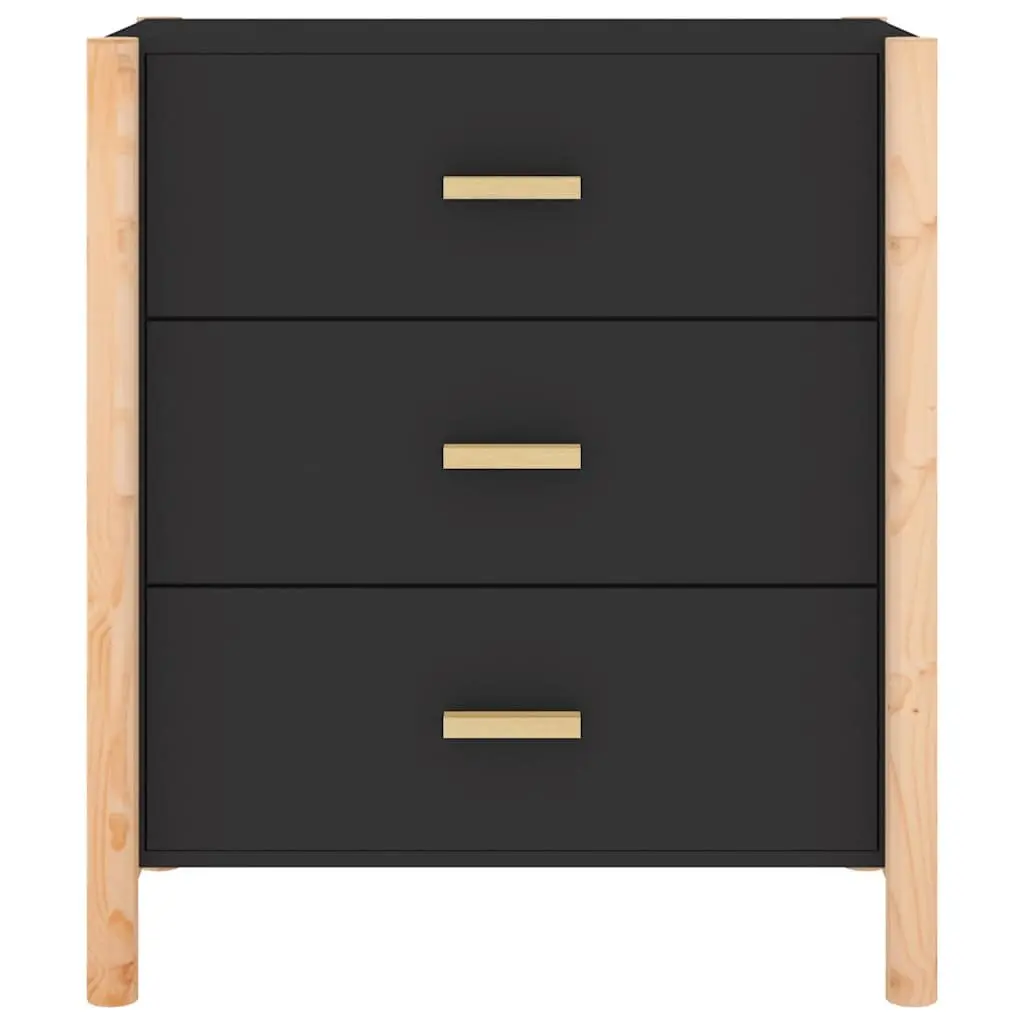 Sideboard Black 62x38x70 cm Storage Cabinet Engineered Wood Furniture