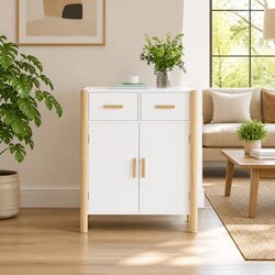 Versatile White Sideboard 62x38x75cm for Any Space