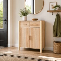 Brown Sideboard for Organized Living Spaces