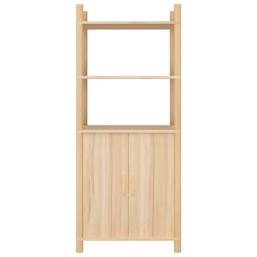 Highboard Storage Cabinet 60x40x141cm Brown Engineered Wood Sideboard Buffet