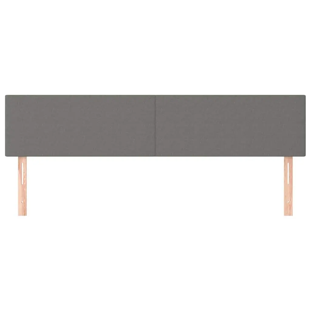 Headboard Fabric Dark Grey 200x5x78/88 cm Bedroom Furniture Durable Adjustable