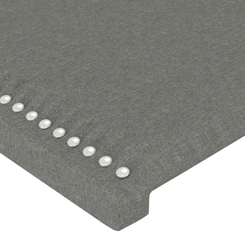 Dark Grey Fabric Headboard for Reading Comfort