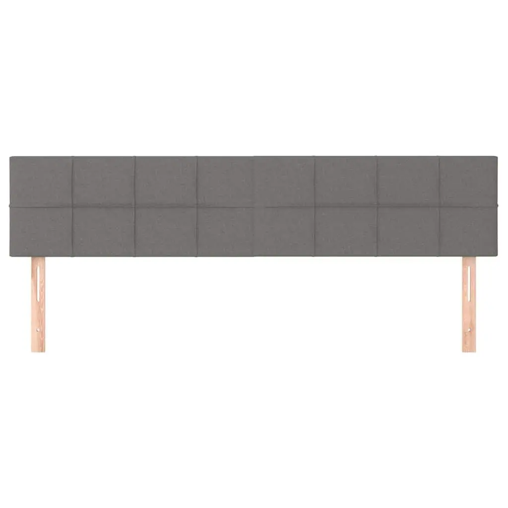 Adjustable Headboard Fabric Grey 160x5x78/88 cm Bed Cushion Back Support for Bedroom