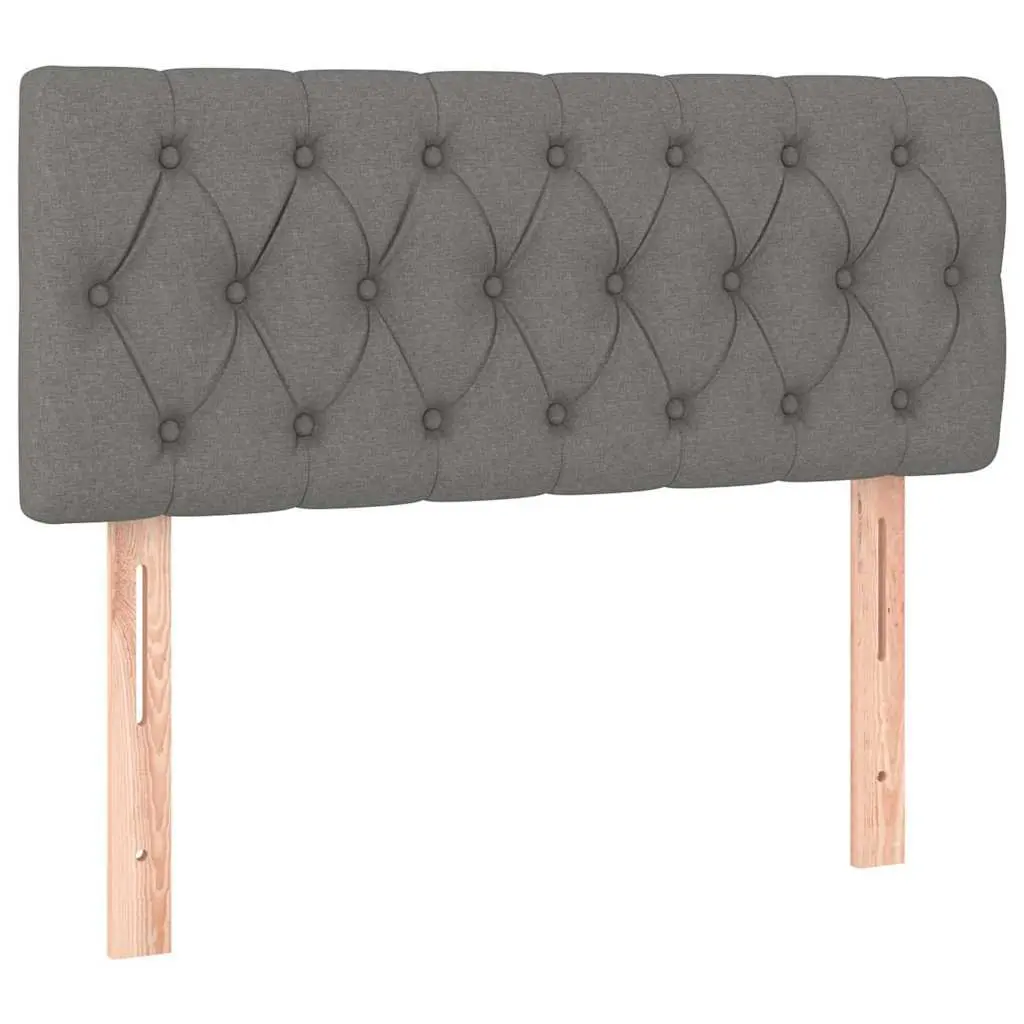 Dark Grey Fabric Headboard Adjustable Height 100cm 7cm Thick Bedroom Bed Support 78 to 88cm