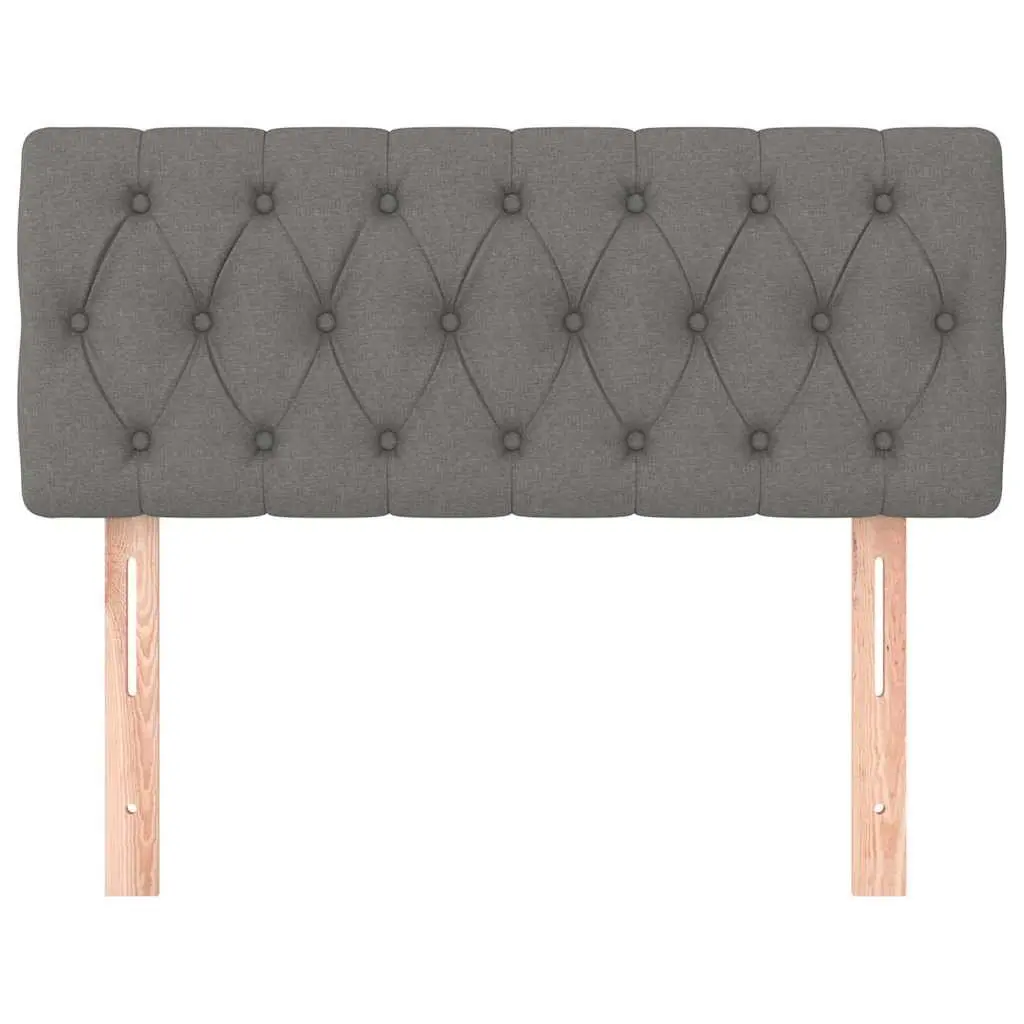 Dark Grey Fabric Headboard Adjustable Height 100cm 7cm Thick Bedroom Bed Support 78 to 88cm