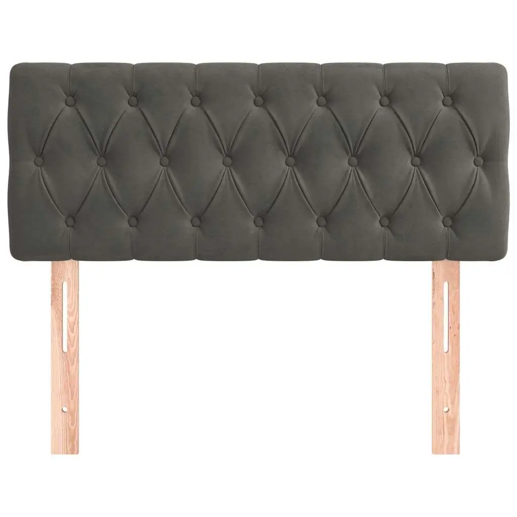 Headboard Grey 100cm Velvet Bedroom Furniture Upholstered Bed Back Support