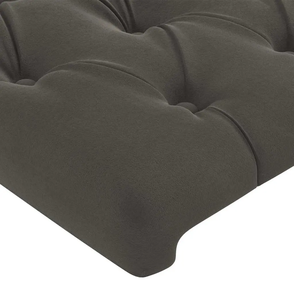 Headboard Grey 100cm Velvet Bedroom Furniture Upholstered Bed Back Support