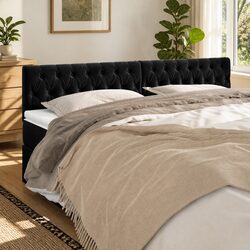 Practical Adjustable Velvet Headboard for Any Bedroom