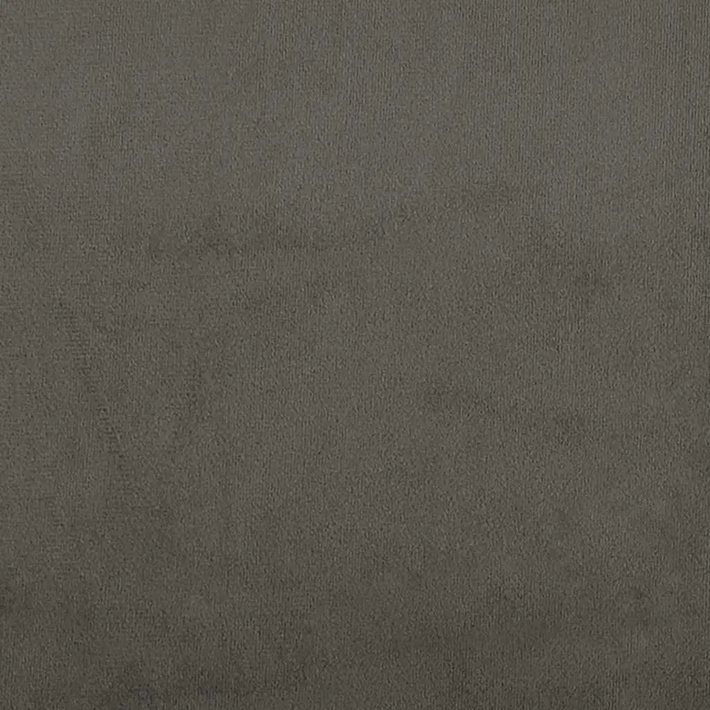 Headboard Velvet Dark Grey 160cm Adjustable Height Wooden Legs