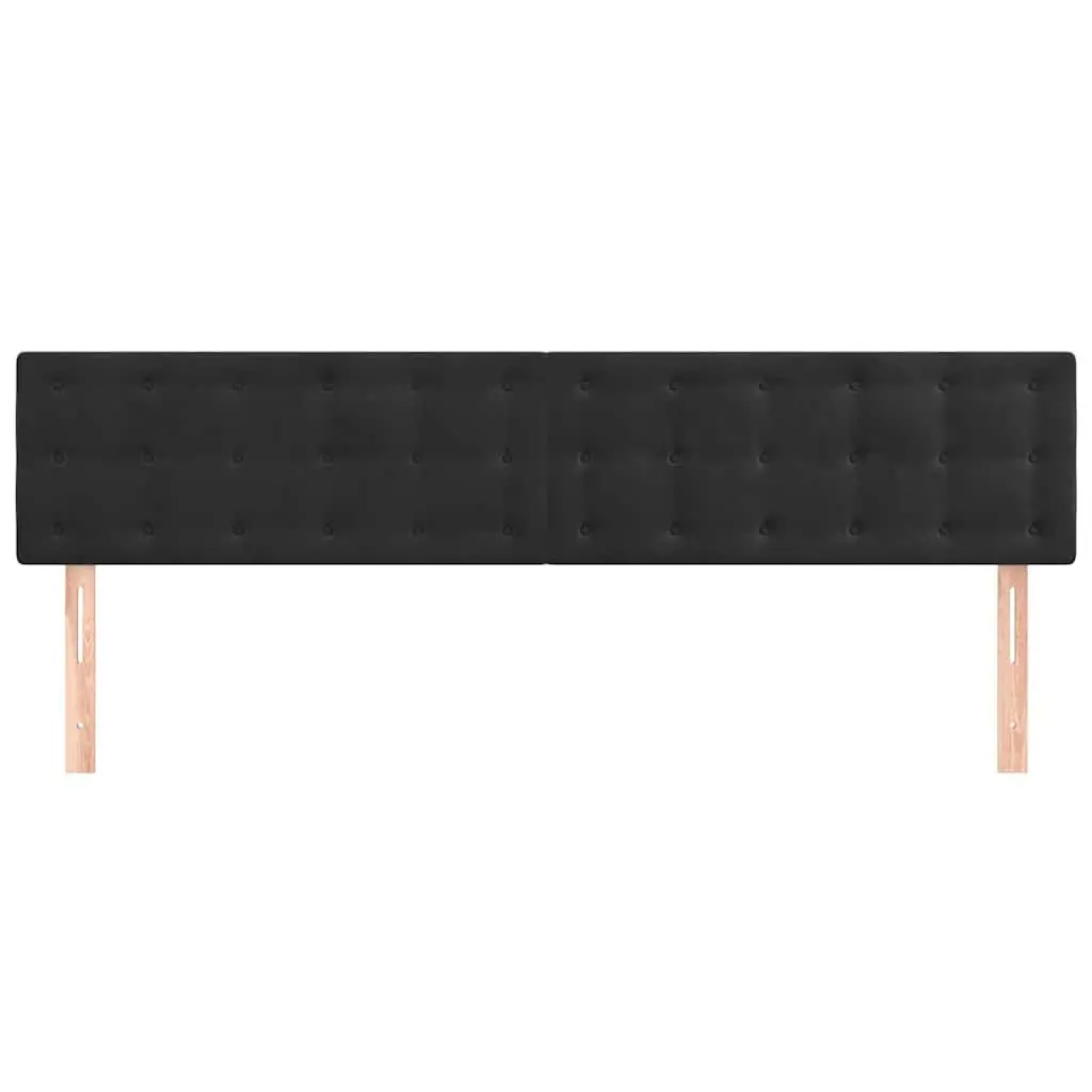 Black Velvet Headboard for Bedside Comfort
