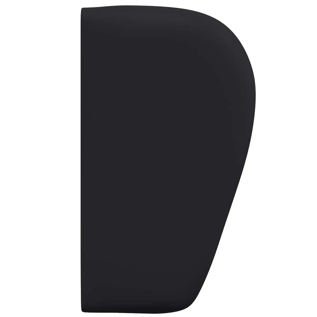 Headboard Ear Wave Design Black Modern Bedroom Furniture PVC Foam Support