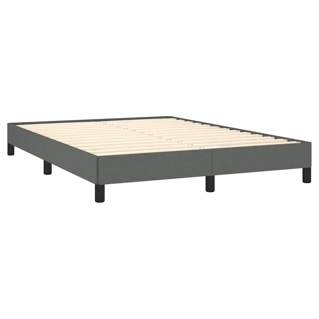 Queen Bed Frame Fabric Upholstered 152x203 cm Grey
