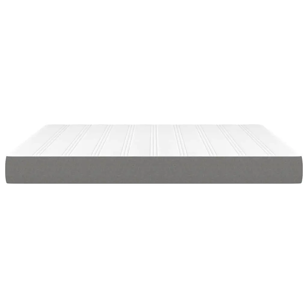 Queen Pocket Spring Bed Mattress Medium Firm Grey 152x203x20cm Fabric