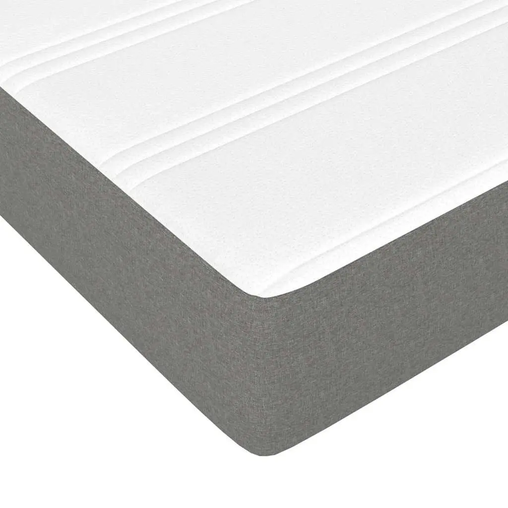 Queen Pocket Spring Bed Mattress Medium Firm Grey 152x203x20cm Fabric