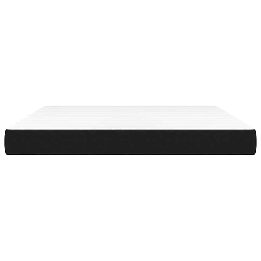 Queen Size Mattress Black Fabric Medium Firmness Pocket Spring 153x203x20cm
