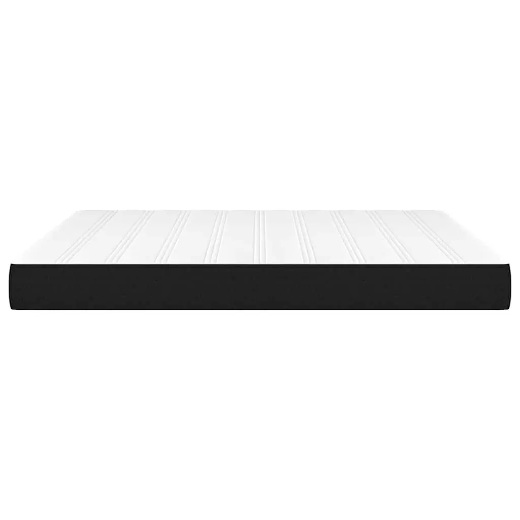 Queen Size Mattress Black Fabric Medium Firmness Pocket Spring 153x203x20cm