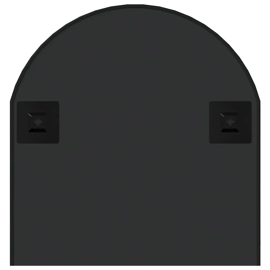 Oval Wall Mirror Black PVC Frame 90x40cm Glass Surface for Bathroom Bedroom Home Use