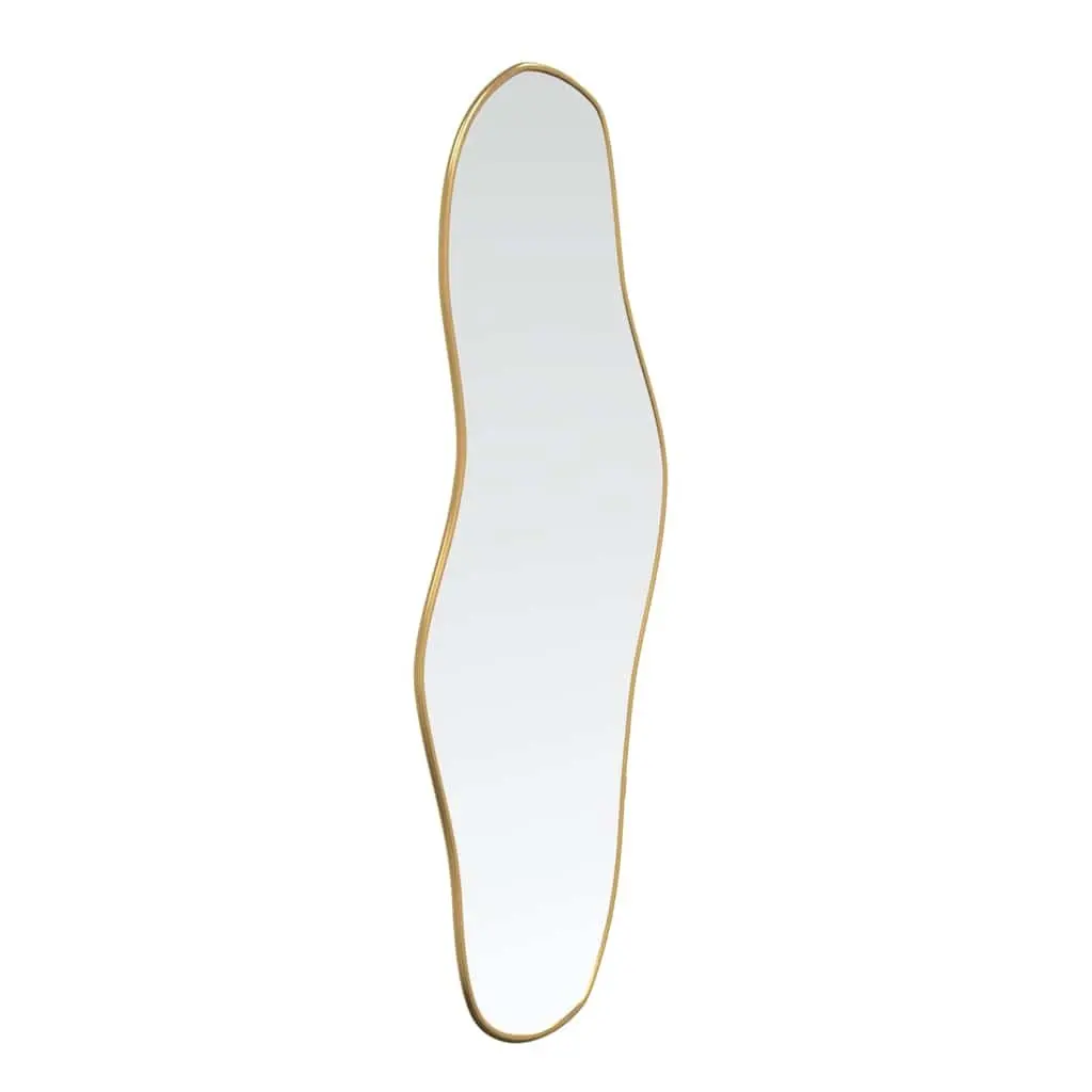 Wall Mirror Glass PVC Frame 100x45 cm Gold