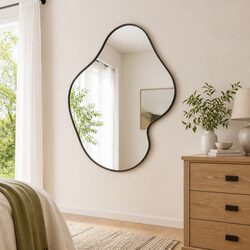 Practical Black Wall Mirror 50x40 cm for Every Room