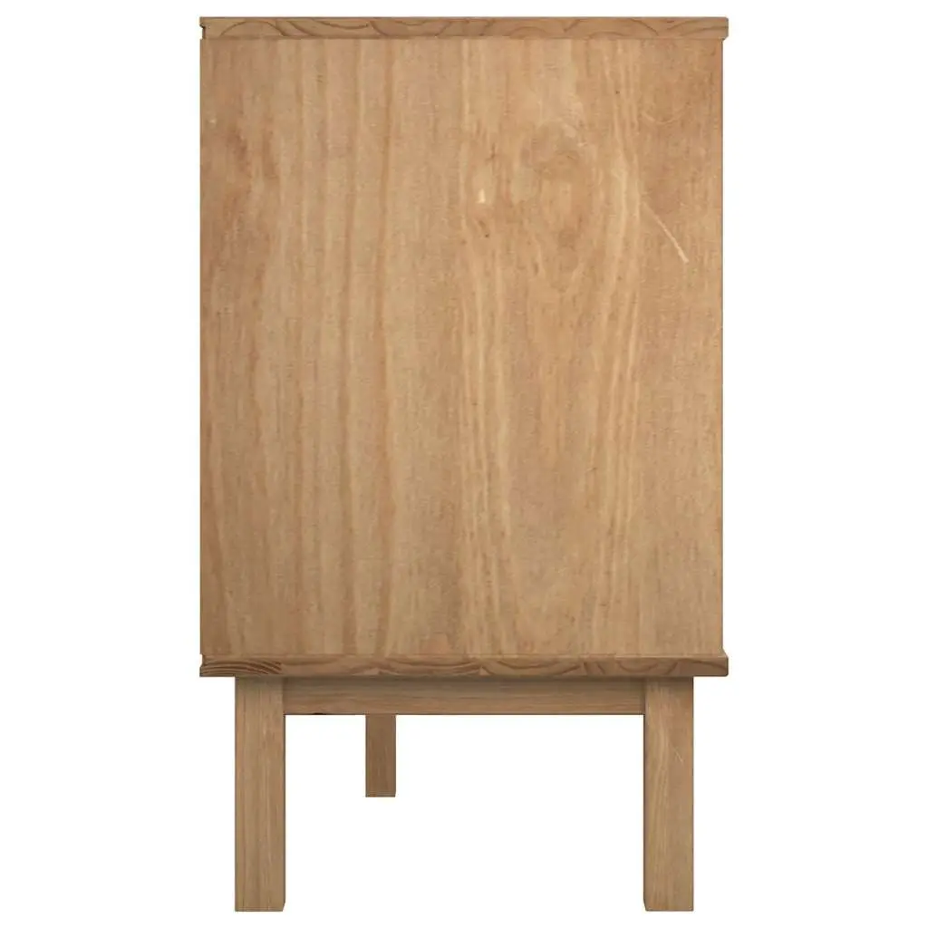 Drawer Chest Solid Pine Wood 6 Storage Drawers Brown Scandinavian Style