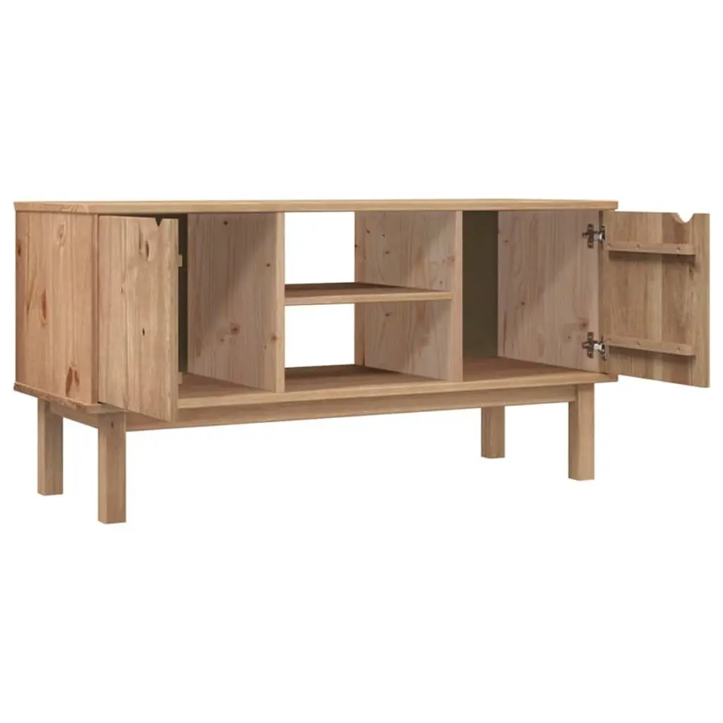 TV Cabinet Wooden Storage Unit 113.5x43x57 cm Brown