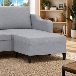 Versatile Grey Footstool 70x55x41cm for Everyday Use
