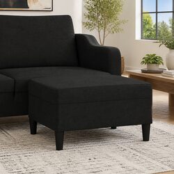 Practical Black Footstool for Various Home Uses