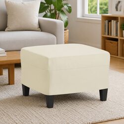 Practical Uses for a Cream Faux Leather Footstool