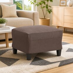 Versatile Brown Ottoman for Footrest or Extra Seating