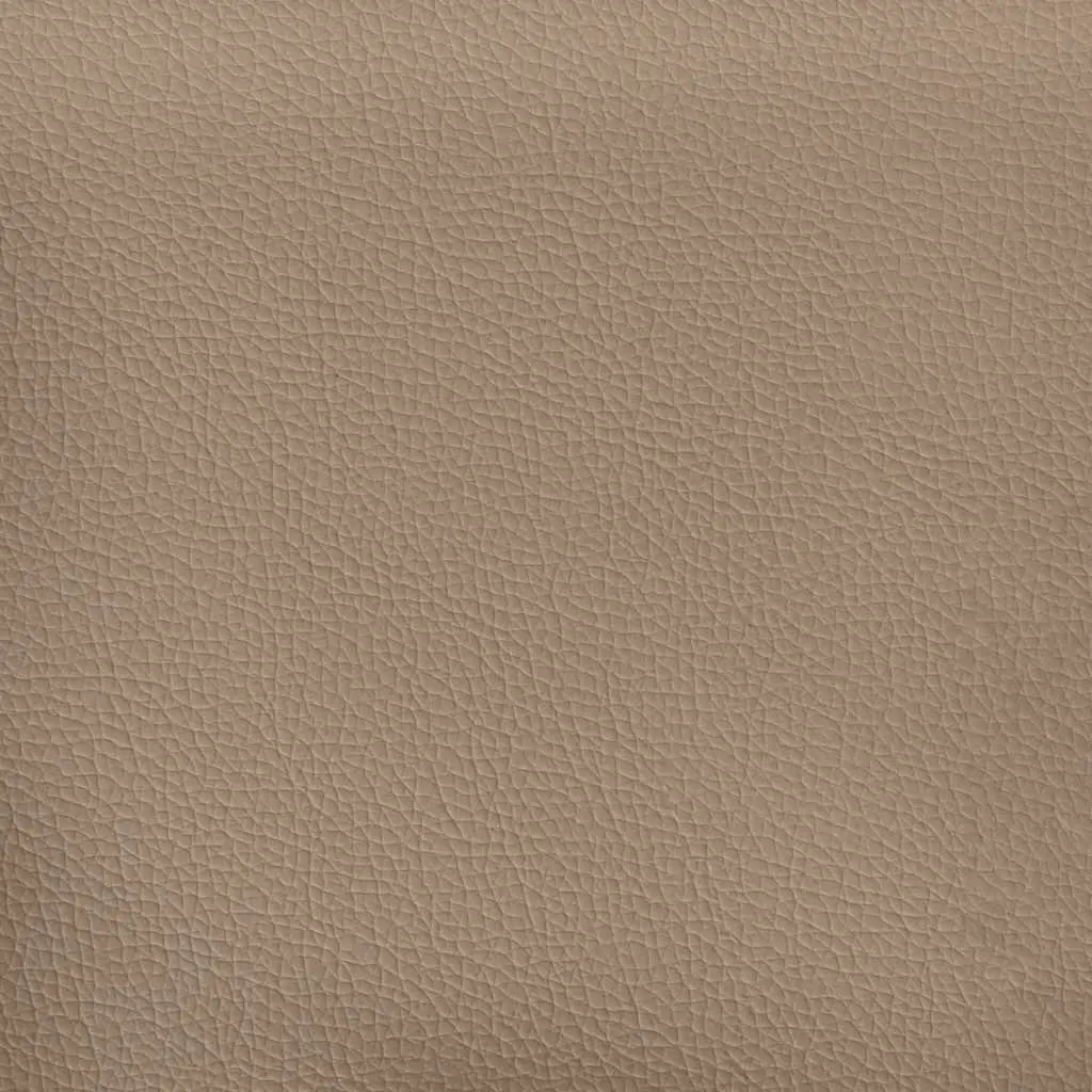 Footstool Faux Leather Compact Brown Ottoman Seat