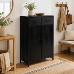 Functional Black Shoe Rack for Everyday Use