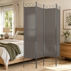 Practical 4-Panel Room Divider for Various Home Settings