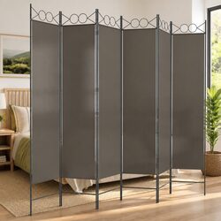 Practical 6-Panel Room Divider for Home 240x200cm
