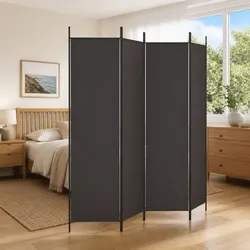 Practical Uses of a 4-Panel Brown Room Divider