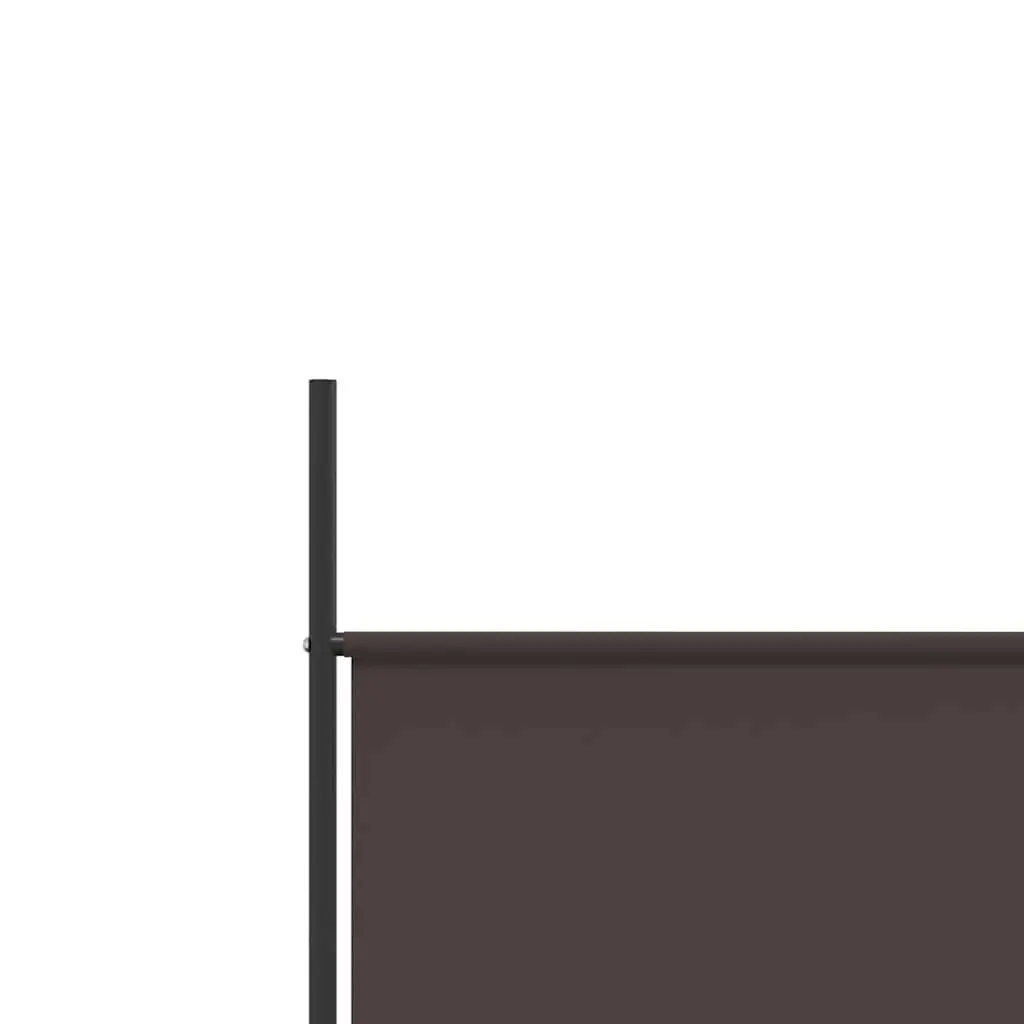 4 Panel Room Divider Screen Fabric 200 x 200 cm Brown Foldable Privacy Partition