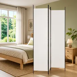 Practical 3-Panel Room Divider for Everyday Use