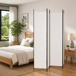 Practical 4-Panel Room Divider for Home Spaces