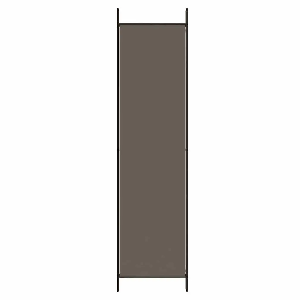 5-Panel Room Divider Fabric Foldable Anthracite 250 x 220 cm